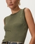 Regata canelada Shoulder - comprar online