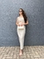 Vestido midi alça larga cru - comprar online