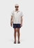 Short fluid linen pleats - loja online