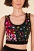 Top Tricot oncinha flor de banana