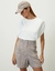 Short linho mini pied poule - a.DONA.do.SANTo store®