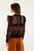Cardigan Tricot Jacquard Jardim Artesanal - a.DONA.do.SANTo store®