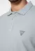 Camisa Polo Silk Triangulo Pq Puff Guess Cinza na internet
