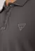 Camisa Polo Silk Triangulo Pq Puff Guess Grafite na internet
