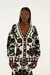 Cardigan Longo Tricot Floral Arabesque - comprar online