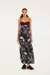 Vestido Longo Alça Estampado Céu De Flor - comprar online