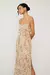 Slip Dress De Georgette Com Detalhe De Pregas Estampado - loja online