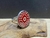 Anillo Decorado con Barniz de Pasto - Protopastos - Cabujon Rojo en internet