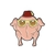 Pin Pavo FRIENDS