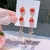 Aretes Koreanos Red Night