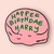 Portavaso “Happee Birthdae Harry”