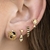 Set de 4 aretes Hufflepuff