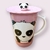Taza + tapa Panda