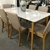 Conj Mesa de Jantar MILANO 1,60m com 6 Cadeiras Ibizza 103