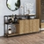 Buffet Industrial 1,35m pés Metal Preto e 2 Portas - ART 27898 - loja online