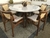 Conjunto Mesa de Jantar Redonda VEGAS 1,30m + 5 Cadeiras VERONICAS