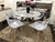 Conjunto Mesa de Jantar UNI 88cm + 4 Cadeiras CLOE Branco