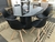 Conjunto Mesa Jantar 1,35m - Base preta e Tampo VIdro Preto - IBIZZA +6 Cadeiras LUIZA Preto - comprar online