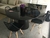 Conjunto Mesa Jantar Redonda Preta 1,35m - IBIZZA + 4 Cadeiras CLOE Preto