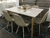 Conjunto Mesa Jantar 1,35m - MILANO + 6 Cadeiras Botonê Nude