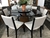 Conjunto Mesa Jantar Redonda PARIS 1,40m + 6 Cadeiras Verona Preto