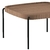 Mesa Centro Quadrada 63cm em Madeira e Metal Pintado - CURVE - comprar online