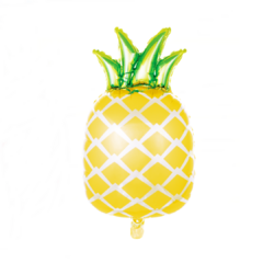 Globo Metalizado Forma Anana 75 X 44cm Apto Helio