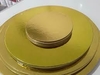 Disco carton dorado 14cm x unidad