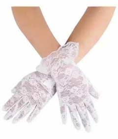 GUANTES DE ENCAJE BLANCOS