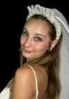 VINCHA *NOVIA* PERLAS CON VELO BLANCO