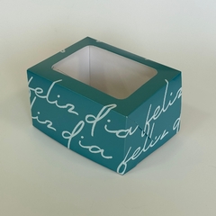 Caja Bisagra Fecha especial 17x13x10 con visor Dia del Padre