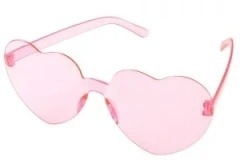 LENTES CORAZÓN *ALMA* ROSA