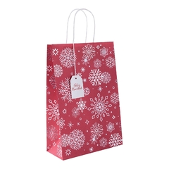 PARTY BOLSA NAVIDEÑA ROJA Tamaño: 20cm x 30cm x 9cm