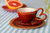 Xícara de café alça coração