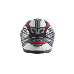 Casco MAC Speed Control Gris Rojo - ARGENMOTOS