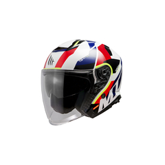 Casco MT Thunder 3 Jet Blanco Negro Rojo - comprar online