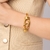 Bracelete elos dourados maciços - comprar online