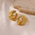Brinco adamascado dourado - comprar online