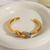 Bracelete prego prata dourado