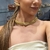 Colar rede tubo dourado - Gabriella Sempre Bella