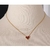 Colar pingente coração vermelho - comprar online