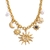 Colar dourado pingentes