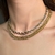 Cordão baiano prata com dourado - comprar online