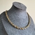 Cordão baiano prata com dourado
