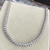 Riviera de zirconias gotas prata