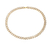 Gargantilha de zirconias vertical dourado - comprar online
