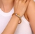 Bracelete prego prata dourado na internet