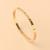 Bracelete dourado com zircônias