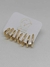 Brinco Dourado 4 Semi Argolas com Cravejado - comprar online