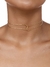 CHOKER DOURADA RABO DE RATO ENTRELAÇADO